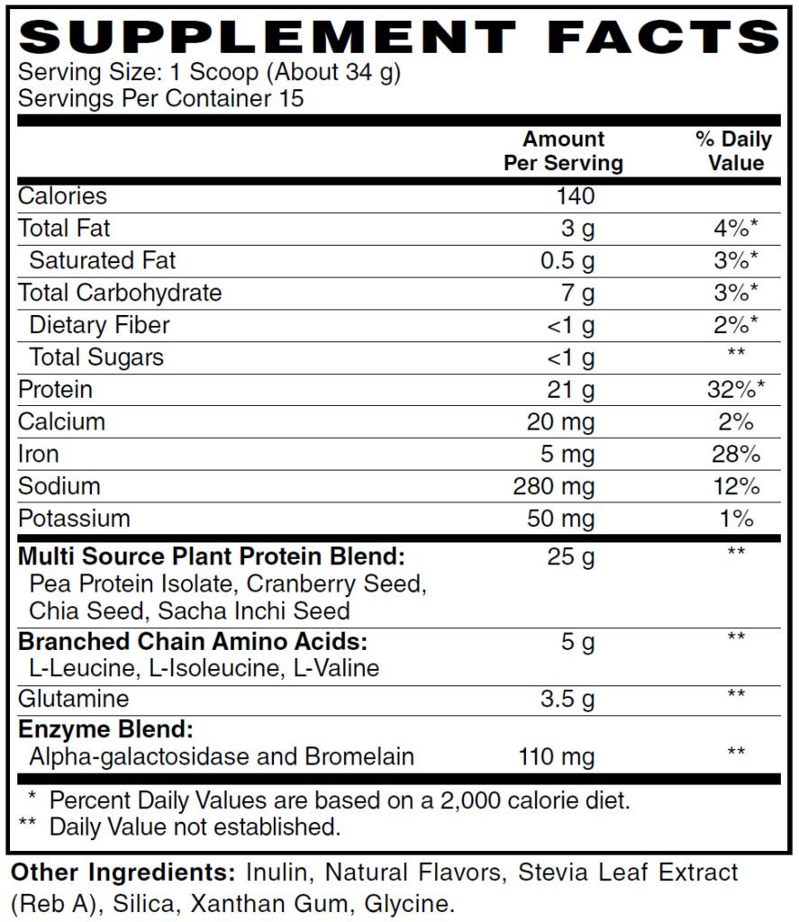 REPLETE Vegan Vanilla Protein Powder